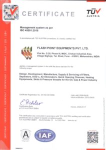 ISO 45001:2018 Certificate